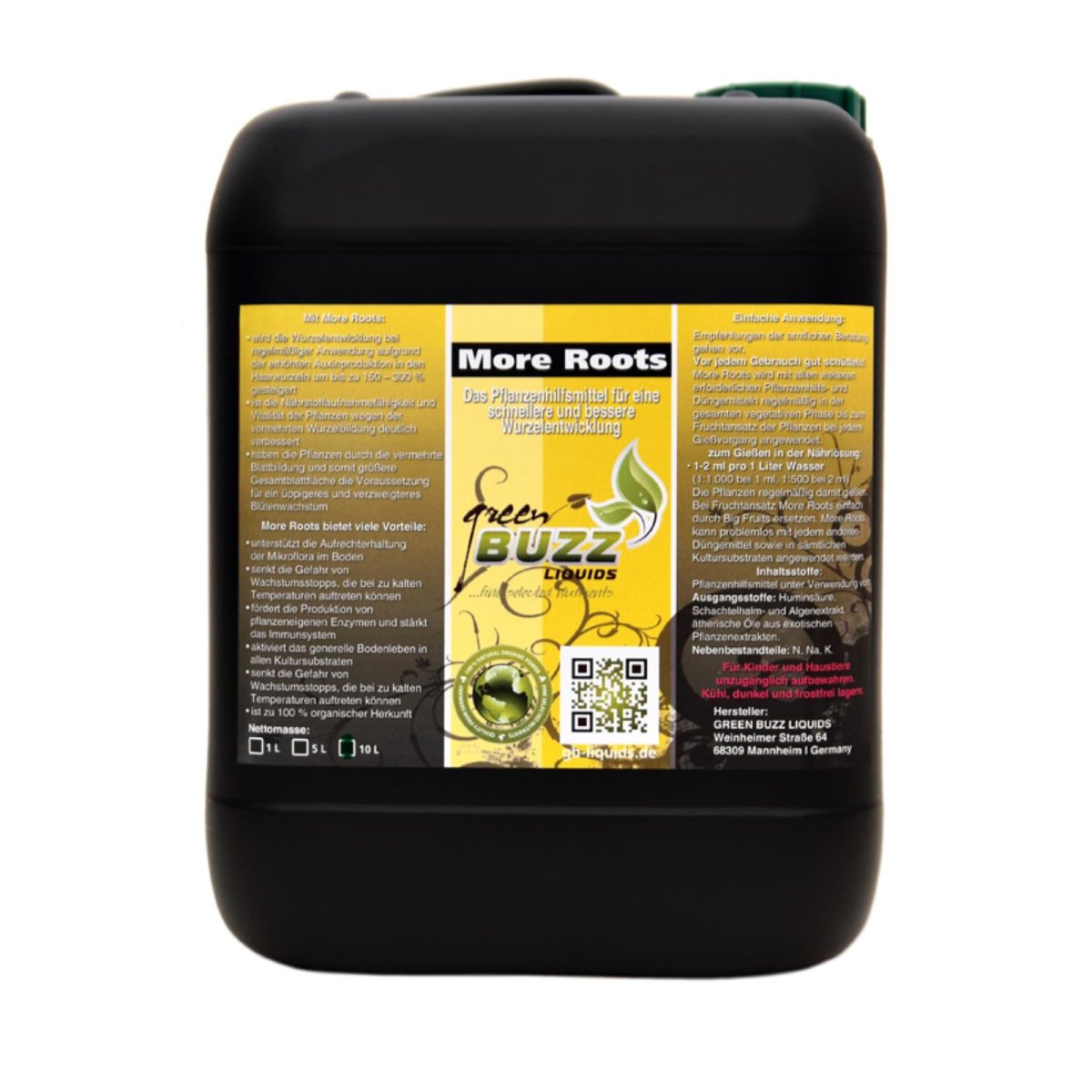 Green Buzz Liquids More Roots 10 Liter