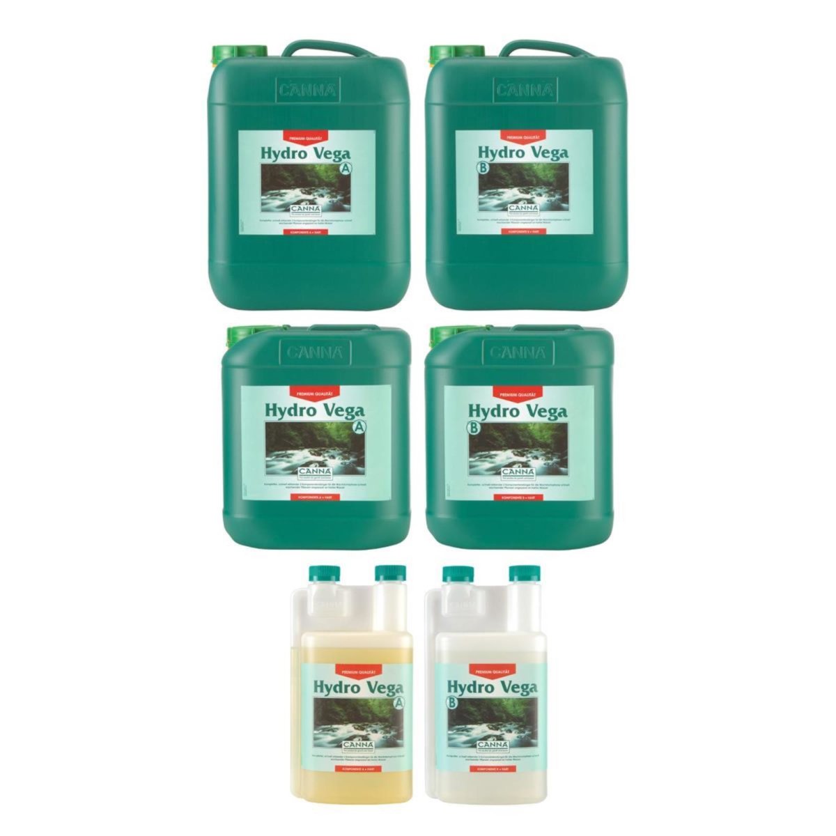 CANNA Hydro Vega A&B (Weiches Wasser) 1L, 5L und 10L