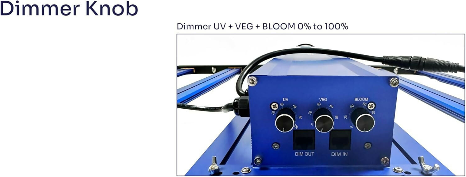 Energieeffiziente Growlampe mit Samsung LM301B und Epistar LEDs, ideal für Indoor-Gardening und Cannabis-Anbau.