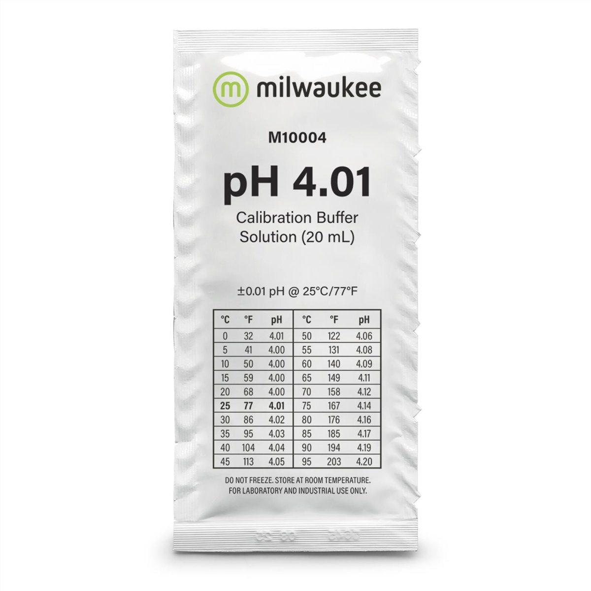 Milwaukee M10004 pH-Pufferlösung 4.0 5 x 20 ml