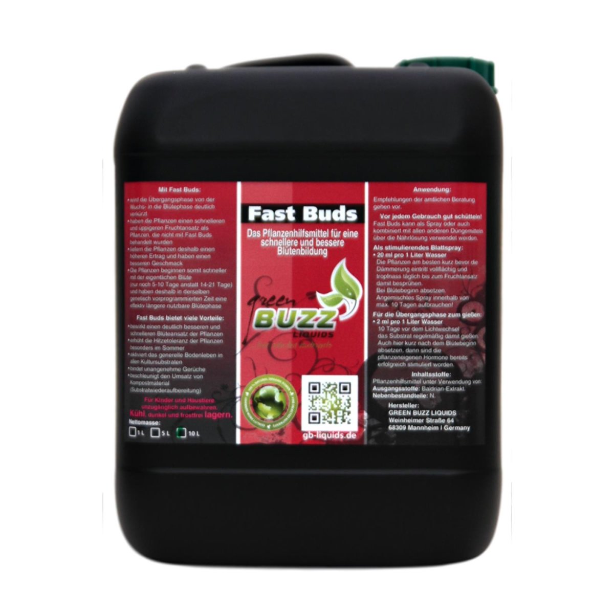 Green Buzz Liquids Fast Buds 10 Liter