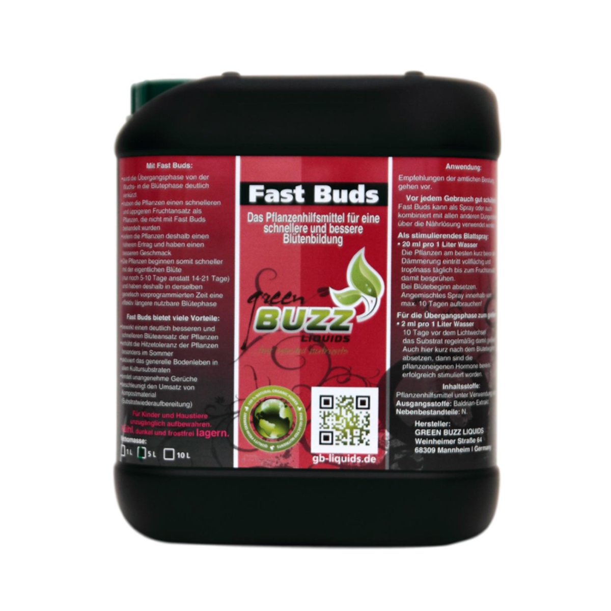 Green Buzz Liquids Fast Buds 5 Liter