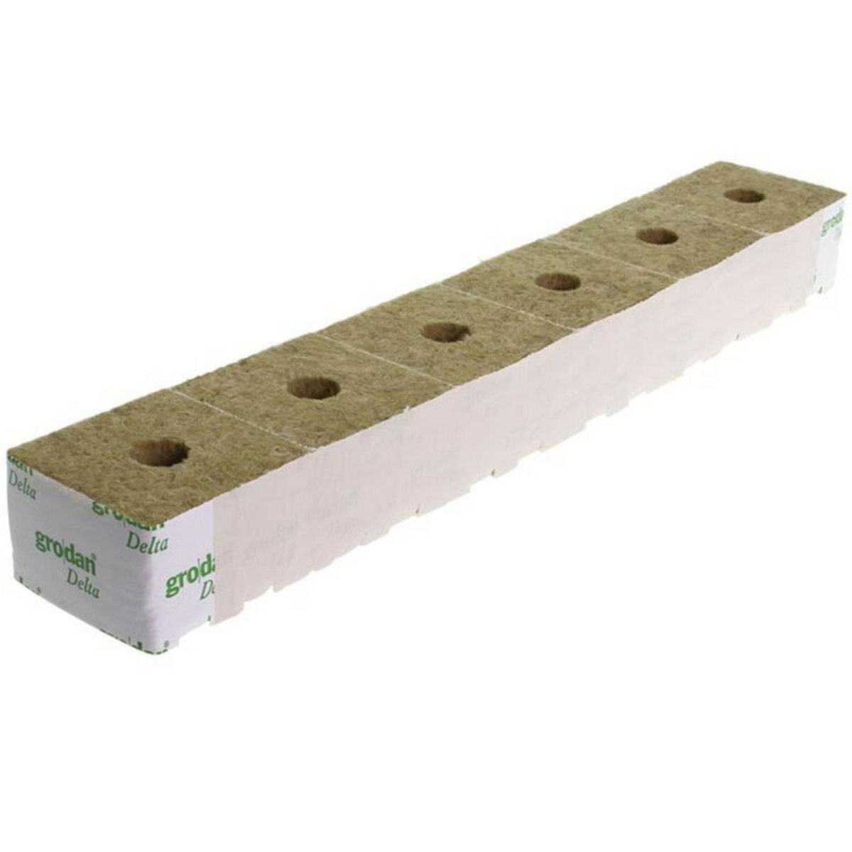 Grodan Steinwollblock 10x10x6,5 cm kleines Loch