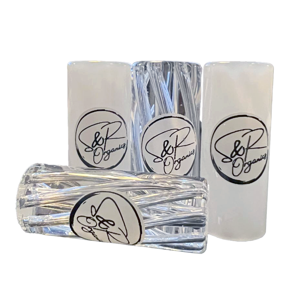 S&R Organics - Glass Filtertip (Vortex) 11mm - milchweiß