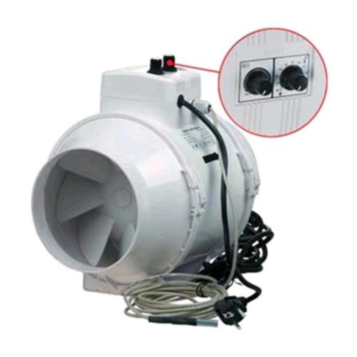 Rohrlüfter TTUN 150 mm 520m³ Vents Thermostat + Potenzregler