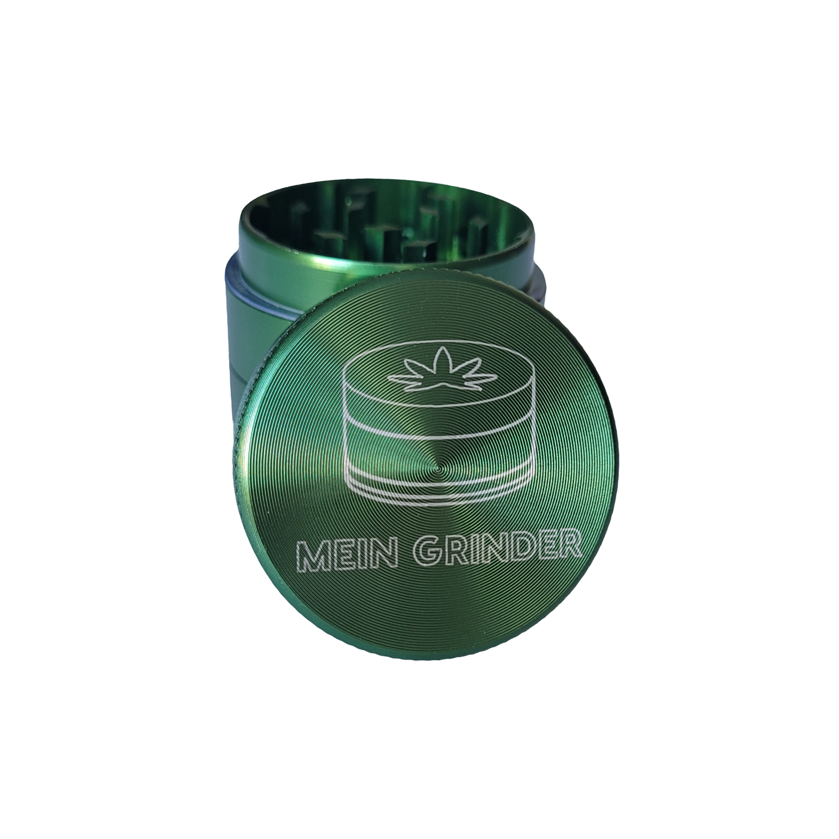 Grinder with engraving of your choice • Personalized with message, name or motif • Aluminium metal spice and herb mill